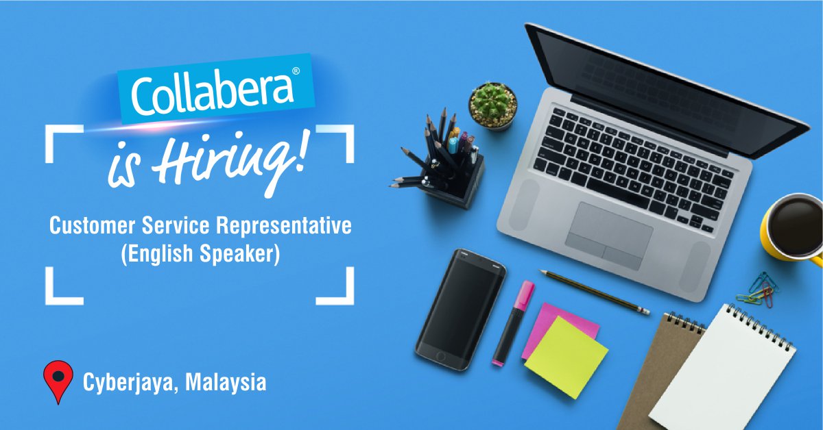 Collabera_MY's tweet photo. Looking for a change? Here is a great opportunity for #CustomerServiceRepresentative(English Speaker) to join our client team in #Cyberjaya #Malaysia

Apply now: https://t.co/JE5UfAga5a

#talentacquisition #recruiting #recruitment #technology #engineeringjobs #jobsinMalaysia https://t.co/fbVr83pQCG