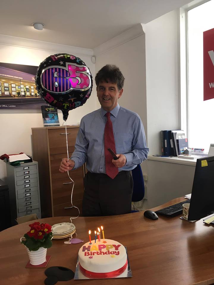 A big birthday in the office today - Happy 65th Birthday Mike 🙂🍾🎂