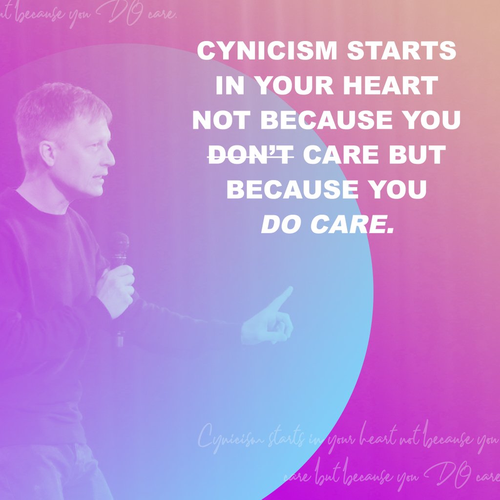 Cynicism starts in your heart not because you DON’T care but because you DO care.
.
Missed the message? Watch now at <a href="/cityfirstchurch/">City First Church</a> online [live.cityfirst.church] or on the App. Links in profile. #cityfirstchurch