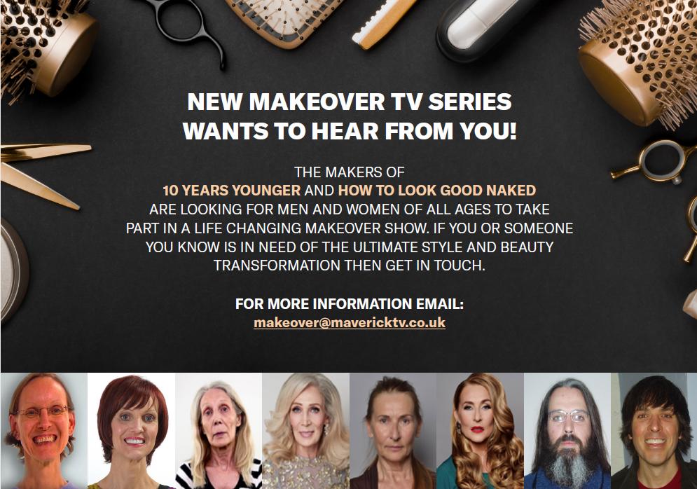 casting_jenny's tweet photo. Maverick TV are on the look out for people in need of a life-changing makeover! https://t.co/pmA9iXo4ms