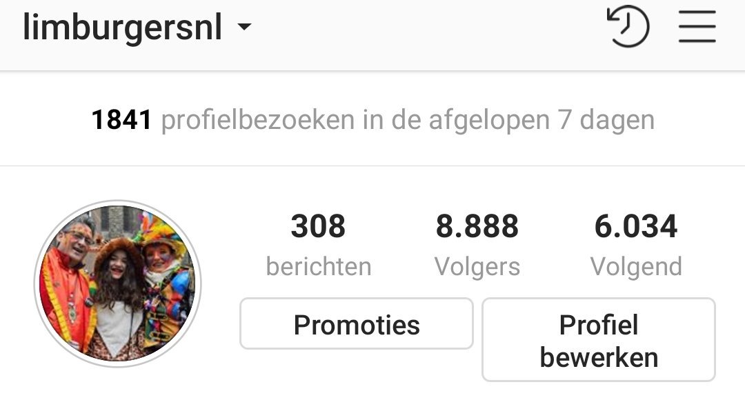 Ik heb iets met mooie getallen en 8888 volgers op ons Limburgers Instagram account is zo'n mooi getal.

instagram.com/limburgersnl/