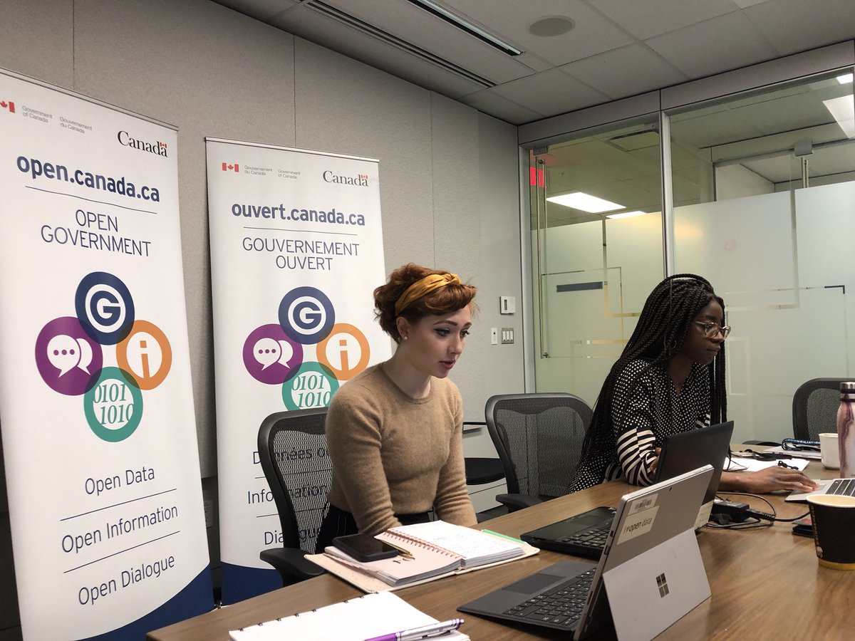 natalia_amy_'s tweet image. Behind the scenes of our #FeministOpenGov webinar session - happening now! We’re getting lots of great questions. For those who are unable to join, we’ll be sharing a recording later 😊 #OpenGovCan