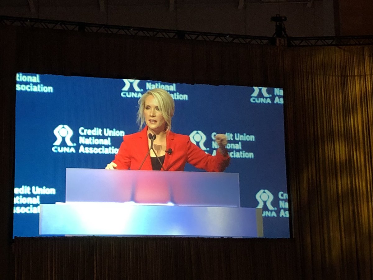 Sally Mackenzie (@sallymackenzie) on Twitter photo What a cracking closing keynote from <a href="/DanaPerino/">Dana Perino</a> to wrap up #CUNAGAC19 #GAC2019 reminding everyone that there are moments of bipartisanship and to hope for a future that is less polarised in the US What a cracking closing keynote from <a href="/DanaPerino/">Dana Perino</a> to wrap up #CUNAGAC19 #GAC2019 reminding everyone that there are moments of bipartisanship and to hope for a future that is less polarised in the US