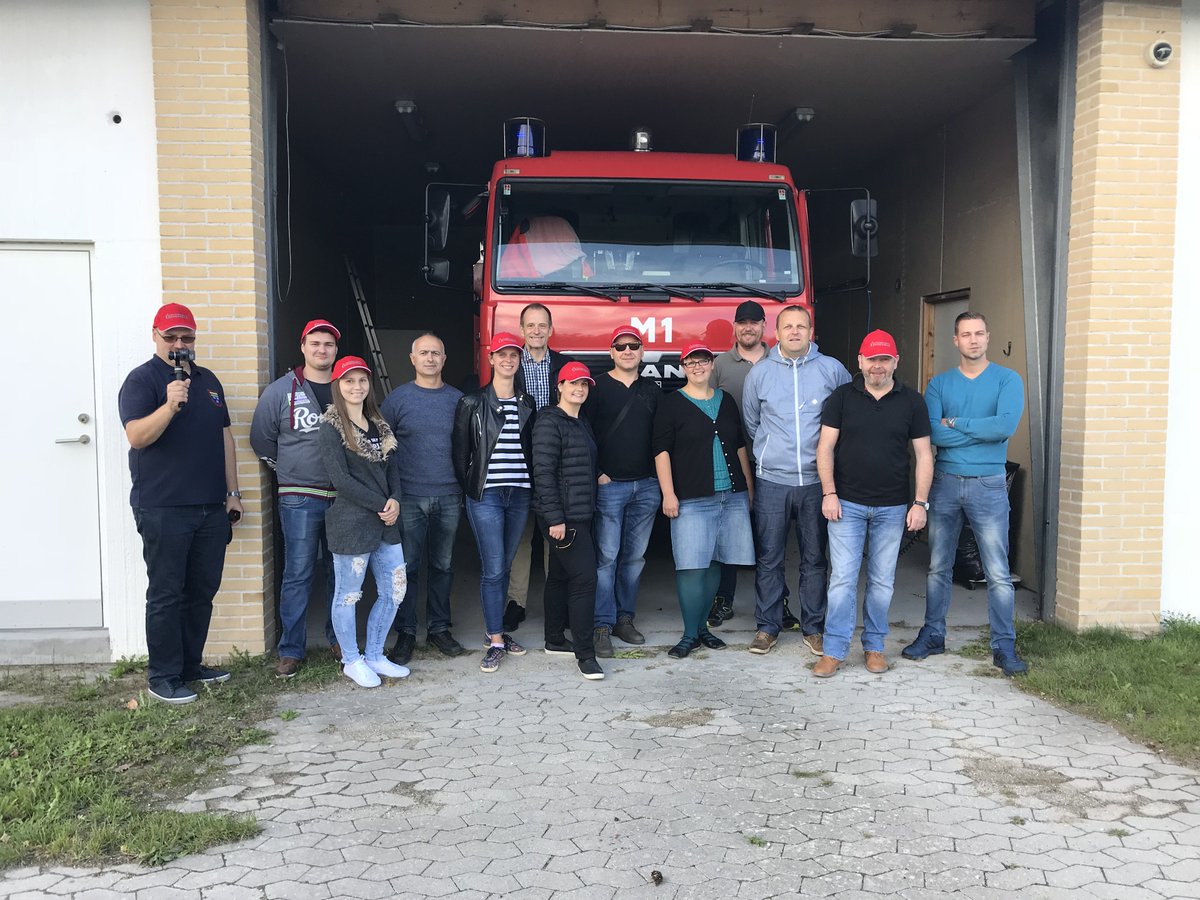 FireVallproject's tweet photo. The 3rd meeting of the FireVall project was held in Frederikssund, Denmark. The project partners provided an overview of the organisation, legal regulations and financing of the volunteer fire brigades in their country. 
@FireVallproject @EUErasmusPlus #firevallproject https://t.co/93kF1tbkJp