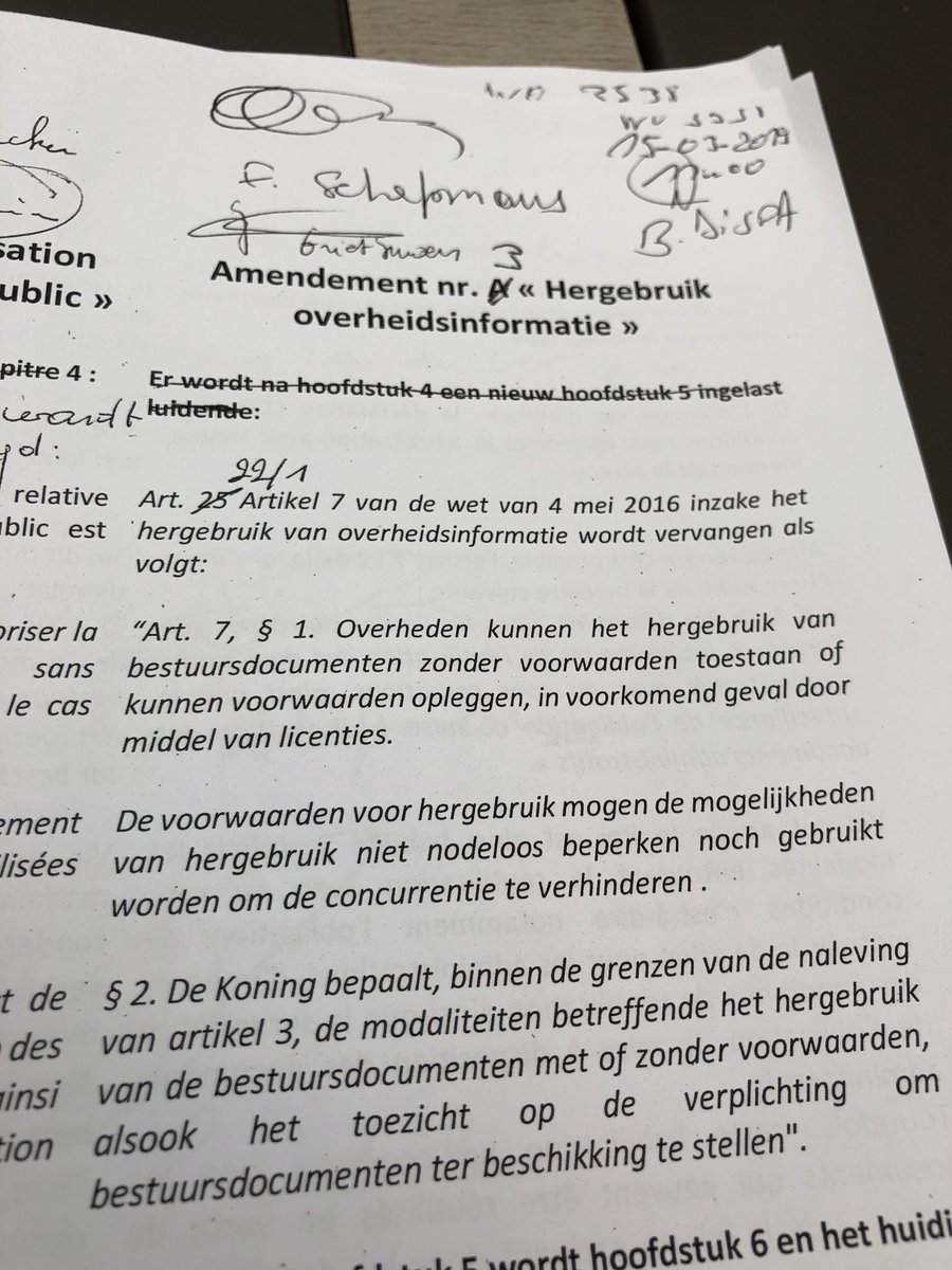 debackerphil's tweet photo. Wet “Open Data” goedgekeurd in commissieparlement zodat hergebruik overheidsdata voor nieuwe toepassingen mogelijk wordt met CC0-licentie. Grote stap vooruit! 

Dank aan @peterdedecker @grietsmaers @openvld @MR_officiel https://t.co/gGPyQBMzaE