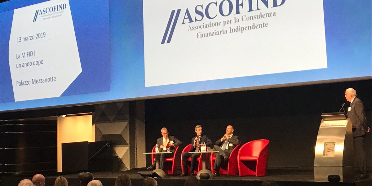 PwC_Italia's tweet image. Quale sarà l&apos;impatto della #Mifid2 sui servizi di investimento e di consulenza? Discute e approfondisce questa tematica @alaurenti_pwc al convegno di @Ascosim1