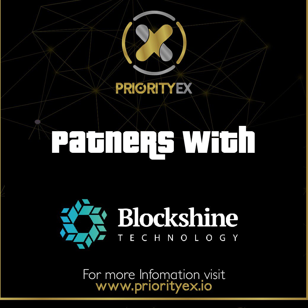 priorityex's tweet photo. PriorityEx Partners With Blockshine Technologies

Hello all,

We are glad officially announce to you that Priorityex has partnered with Blockshine Technologies to create a new exchange called https://t.co/AtVF8yS0EL.

Read More...https://t.co/sCchjahY4K https://t.co/ebZN2ns1uP