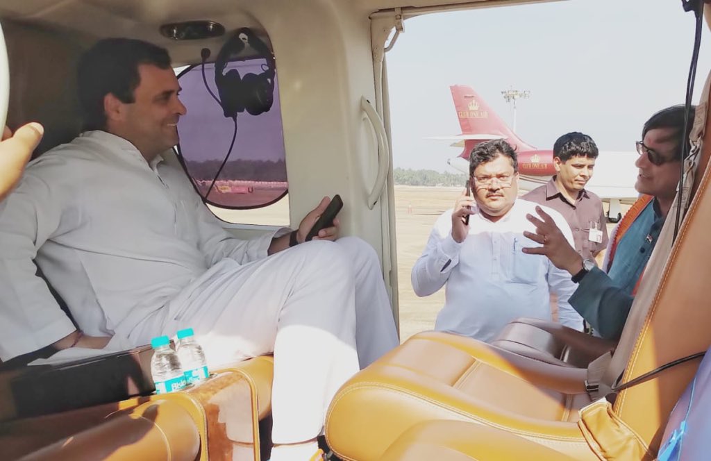 Great to welcome @RahulGandhi to Thiruvananthapuram airport, fresh from his triumphant visit to Chennai & in transit to Kanyakumari (which @INCIndia will surely wrest back from the BJP). We are all very confident that Congress will perform strongly across the South.