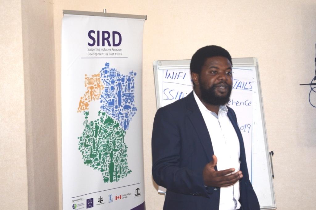 James Muhindo presenting the topic: Community consultation and engagement in Uganda. 
#ULSSIRDPolicyTraining.