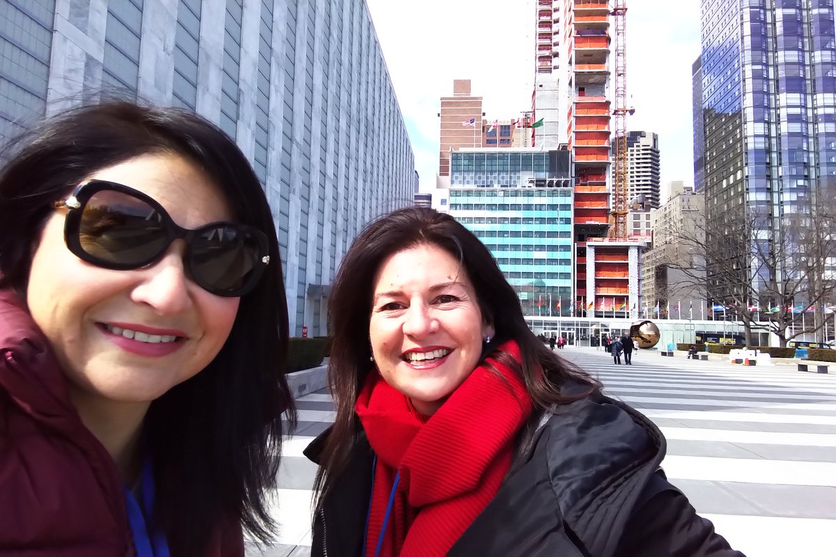 SamanthaSacra's tweet photo. Attending #CSW with @marlene_dalli my Ministry for Equality Policy Development officer. Great engagement at all the sessions. Empowering. Motivating and motivated. #CSW63 #UnitedNations #UNWomen #NewYork #SheerHardWork #Progress https://t.co/PiOKi1kVRb