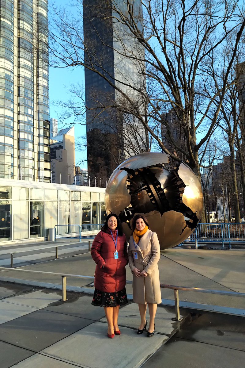 SamanthaSacra's tweet photo. Attending #CSW with @marlene_dalli my Ministry for Equality Policy Development officer. Great engagement at all the sessions. Empowering. Motivating and motivated. #CSW63 #UnitedNations #UNWomen #NewYork #SheerHardWork #Progress https://t.co/PiOKi1kVRb