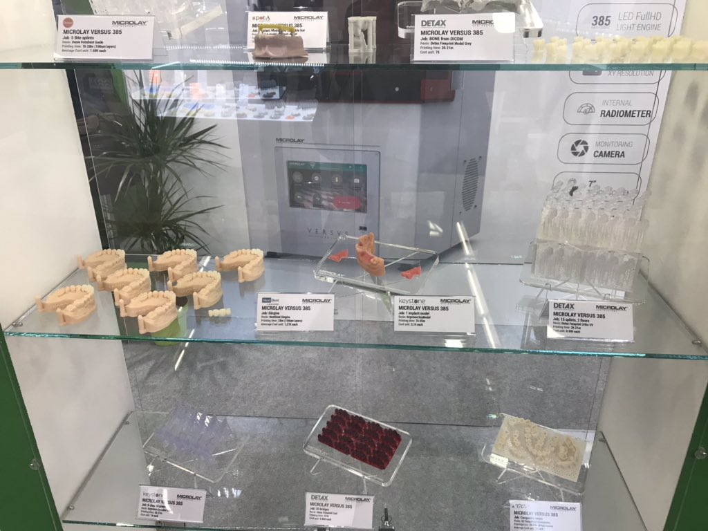 InDentalTech's tweet photo. The Versus printer from @microlay3d features an internal radiometer to maintain optimum printing quality by supplying exactly the same amount of UV energy doses on each layer #IDS2019 https://t.co/pABT4diG35