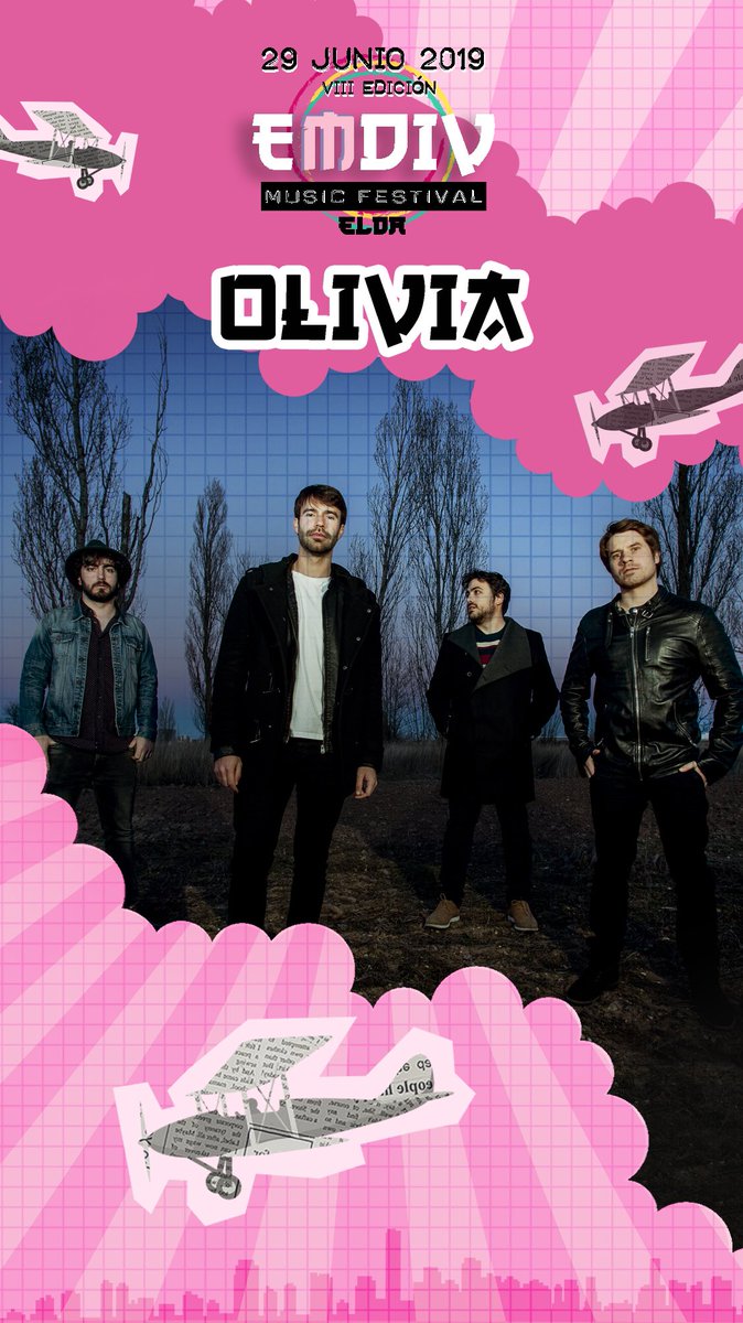 EmdivFestival's tweet photo. @oliviarockband CONFIRMADOS🎸🎸🎸
🎸🎸🎸Cada vez más grandes, más potentes, harán la presentación de su primer lp en EMDIV MUSIC FESTIVAL 2019🤟💥⚡️🎶🚀

📣Compra tu entrada a precio promocional de 20€🚁🔥🦖
🎫👉 https://t.co/wPB3obtifp
#YoVoyAlEmdiv #EMDIV2019 #Elda #Emdiv https://t.co/VHSTYvgi4D