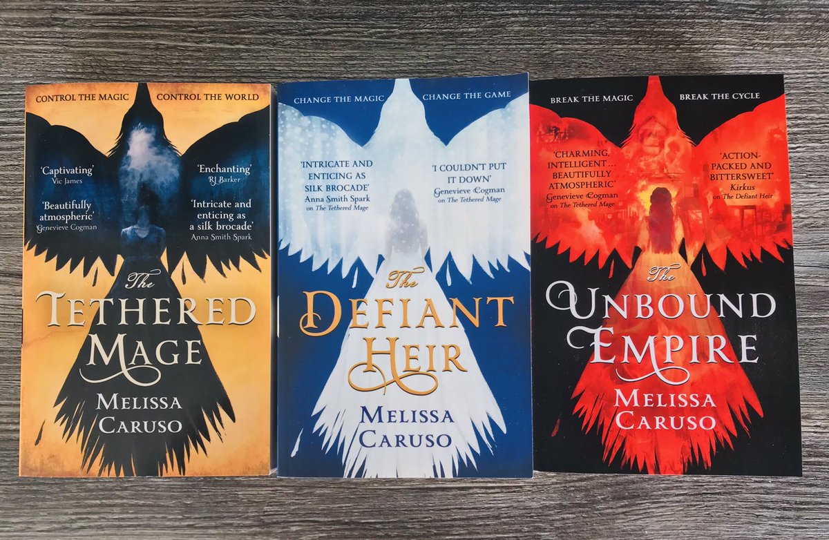 *can’t stop staring at these covers*

Book mail!!!! THE UNBOUND EMPIRE by @melisscaru the third and final book in the Swords &amp; Fire trilogy ⚔️ 🔥 

Just LOOK how amazing these covers are!

Huge thank you to <a href="/orbitbooks/">Orbit Books</a> and <a href="/Gambit589/">Nazia¹²⁷</a> for the advanced copy!