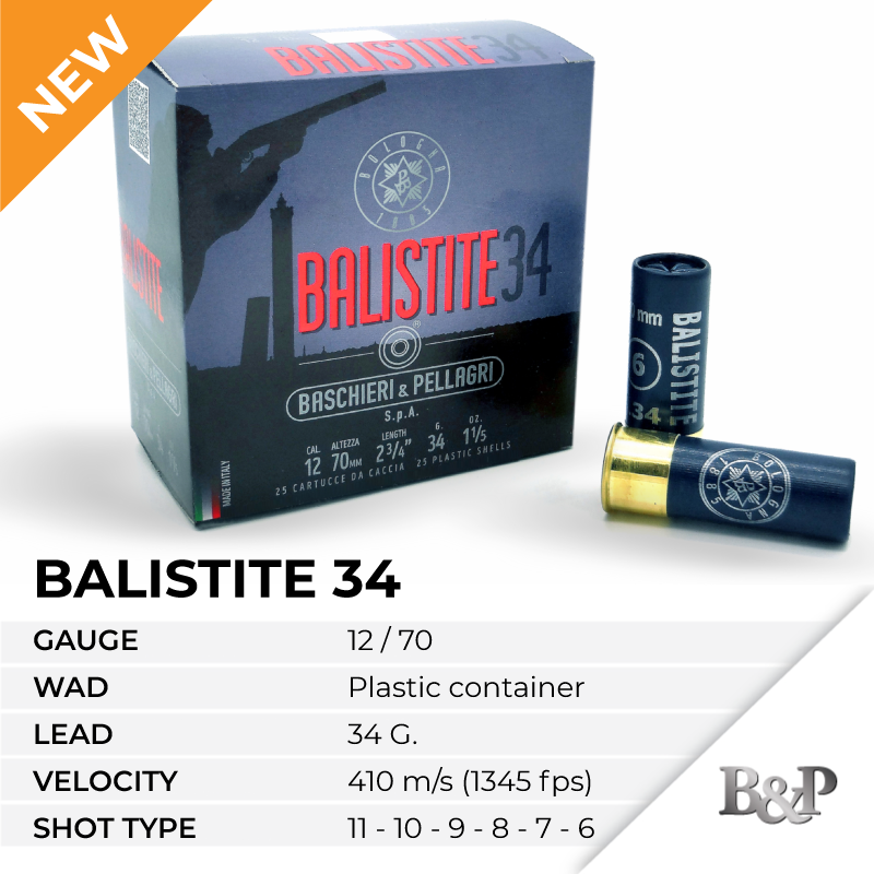 BP_Italia's tweet image. One of our 2019 new #shotshells!

Their medium lead #load makes these shells suitable in different hunting situations.

The container #wad, with 6 #precut #wings, expresses homogenous and compact shot pattern.

Consistency in every weather condition.

#baschieriepellagri