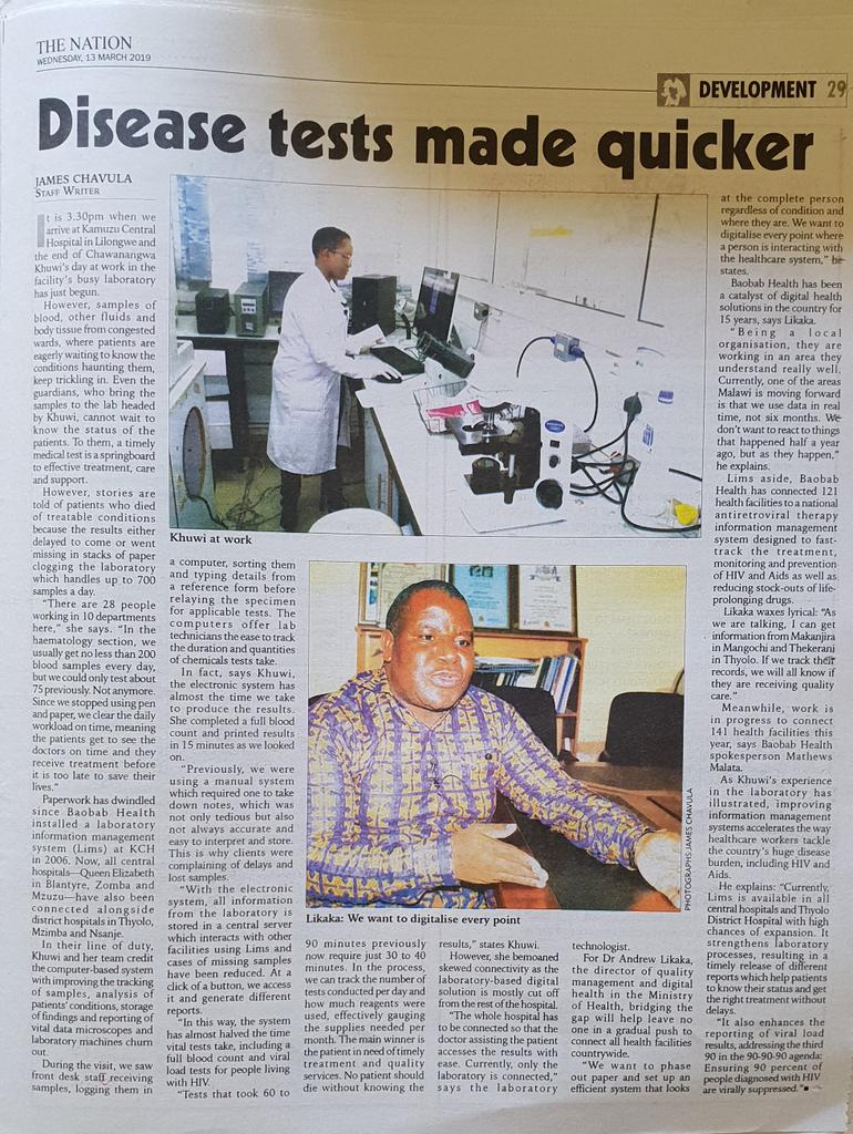 Baobab Health Trust (@baobabhealth) on Twitter photo <a href="/MalawiGovt/">Malawi Government🇲🇼</a> government efforts in embracing digital solutions in the health sector. Labs enjoying use of electronic systems <a href="/QMDMOH/">Malawi Quality Management Directorate-MoH</a> <a href="/andrewlikaka88/">Andrew Likaka</a> <a href="/KuunikaProject/">Kuunika Project</a> <a href="/marthakwataine/">Martha Kwataine</a> <a href="/mwatha/">Mwatha</a> <a href="/soyapi/">Soyapi Mumba</a> <a href="/rndindi/">Reuben Ndindi</a> <a href="/QECH_Chipatala/">Queen Elizabeth Central Hospital</a> <a href="/GeorgeJobe1/">George Jobe</a> @AtupeleMuluziMP <a href="/MalangoJoshua/">Joshua Malango</a> <a href="/MalawiGovt/">Malawi Government🇲🇼</a> government efforts in embracing digital solutions in the health sector. Labs enjoying use of electronic systems <a href="/QMDMOH/">Malawi Quality Management Directorate-MoH</a> <a href="/andrewlikaka88/">Andrew Likaka</a> <a href="/KuunikaProject/">Kuunika Project</a> <a href="/marthakwataine/">Martha Kwataine</a> <a href="/mwatha/">Mwatha</a> <a href="/soyapi/">Soyapi Mumba</a> <a href="/rndindi/">Reuben Ndindi</a> <a href="/QECH_Chipatala/">Queen Elizabeth Central Hospital</a> <a href="/GeorgeJobe1/">George Jobe</a> @AtupeleMuluziMP <a href="/MalangoJoshua/">Joshua Malango</a>