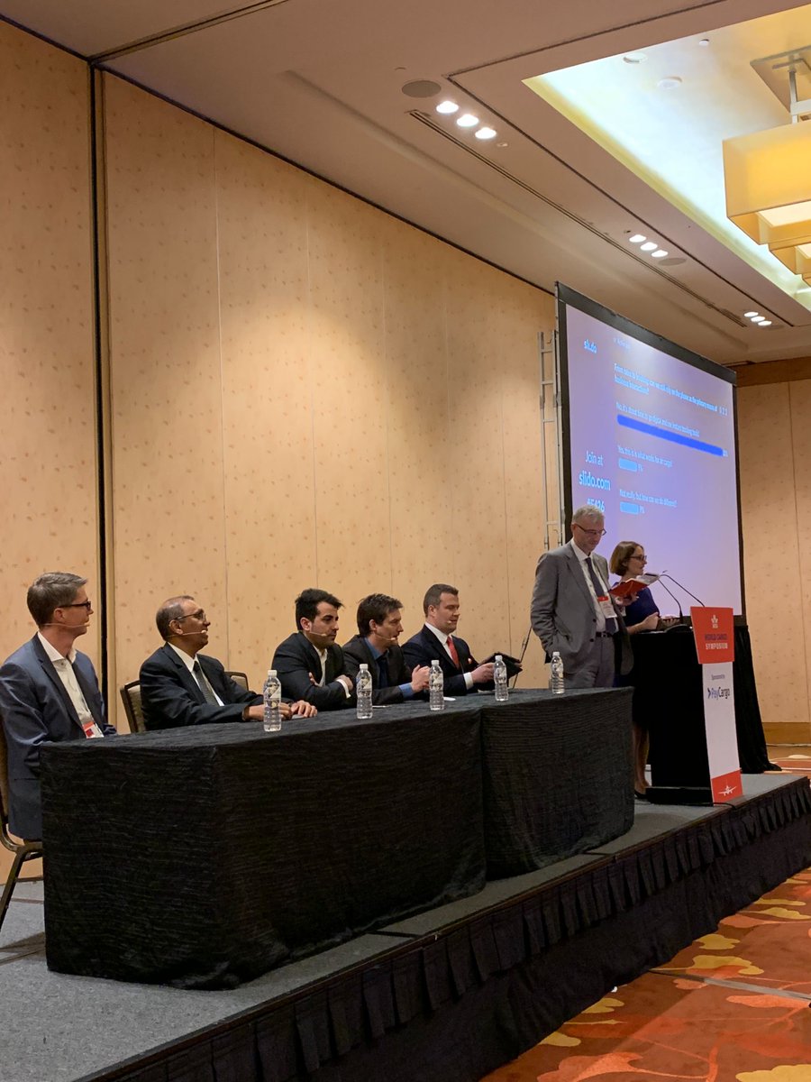 Our CEO Manel Galindo, discussing the future of freight booking at IATA's World Cargo Symposium in Singapore