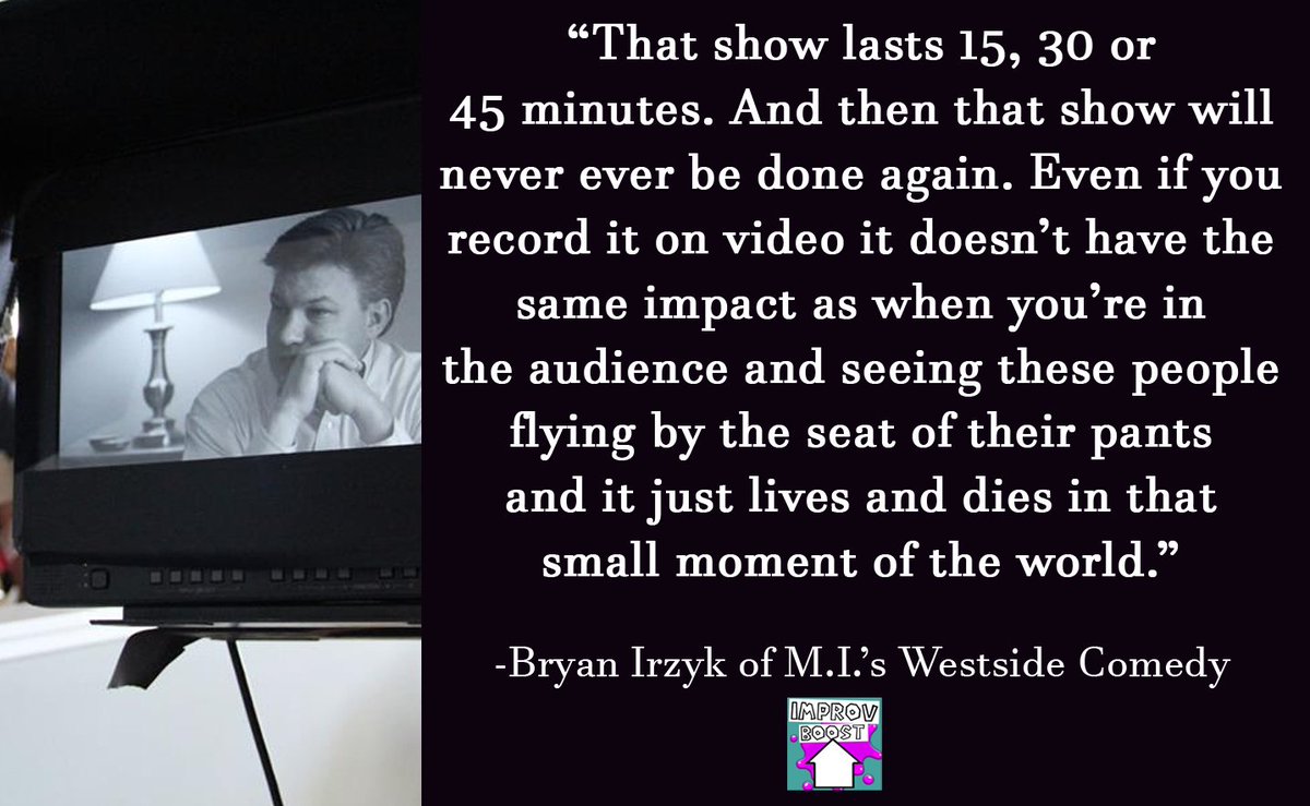 BoostImprov's tweet photo. This guy, Bryan Irzyk, is an improv guru.
Love his insight and #improv teaching style.
#GetImprovStrong https://t.co/aSik0V8IFh