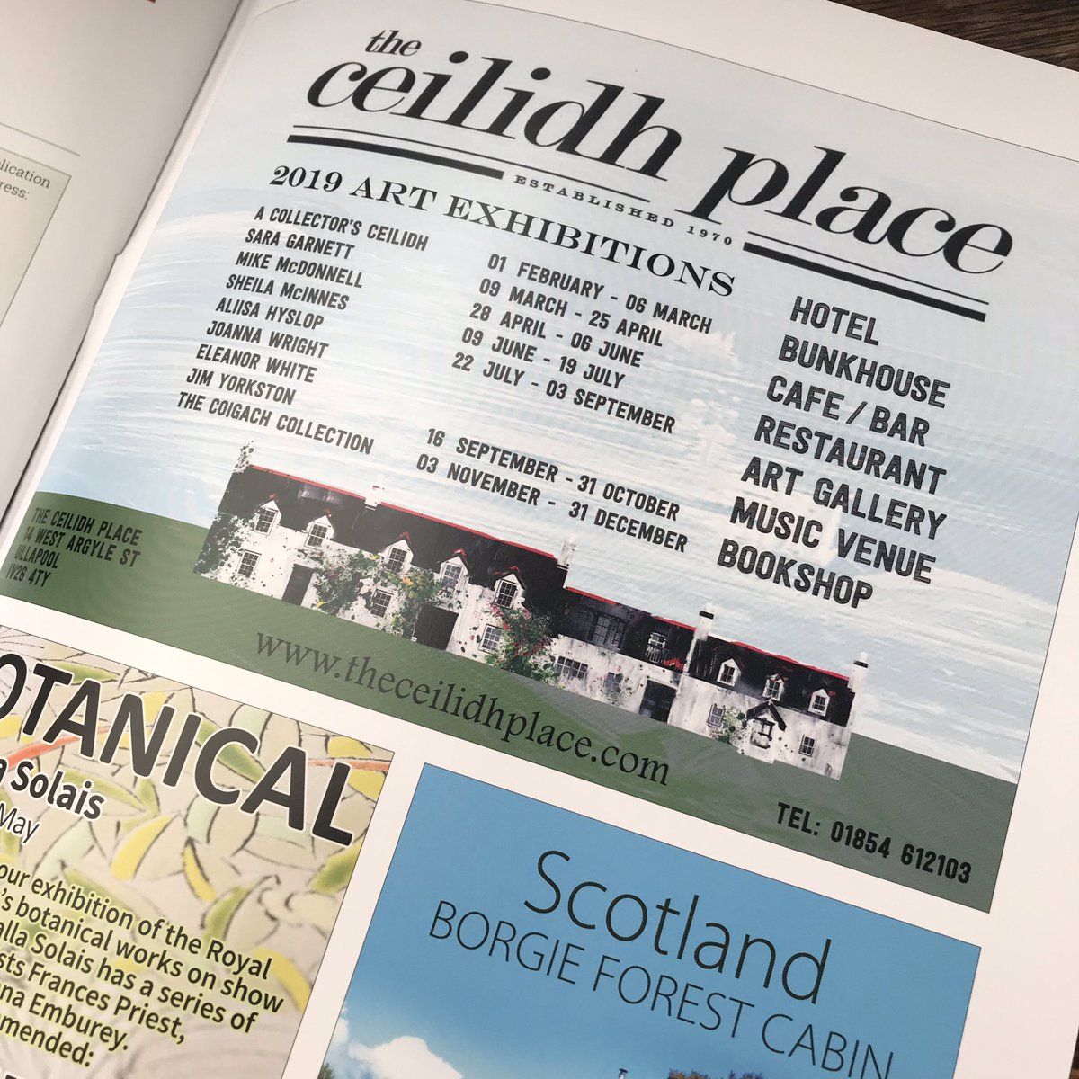 We are delighted to have an advert in this fantastic new magazine @ArtNorthMag #havearead #arts #ullapool #ArtNorth