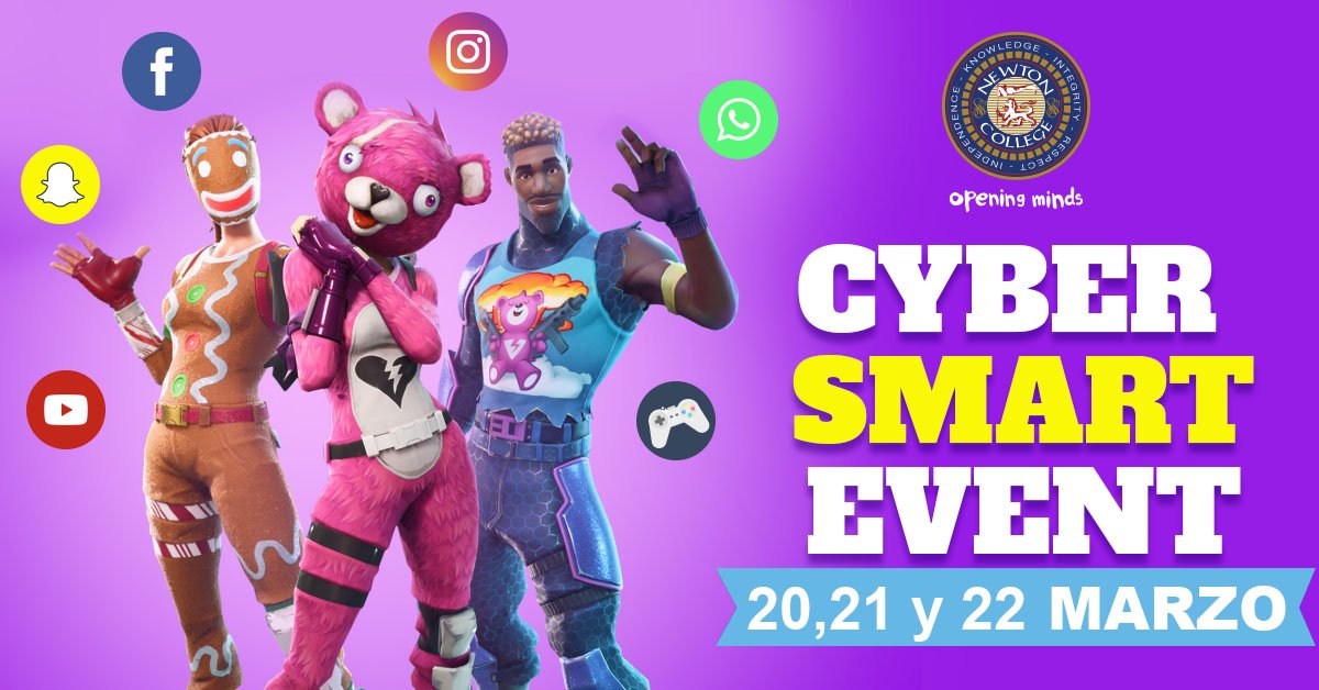 newton_college's tweet photo. 20, 21 y 22 de marzo nuevo evento organizado tratando temas como: #Youtube #whatsapp #fortnite #snapchats Padres, hijos y profesores hablaremos sobre lo que podemos hacer para mantener a nuestros hijos seguros en el mundo de la tecnología #designthinking #openingminds #smart https://t.co/D4Tc8htIiW