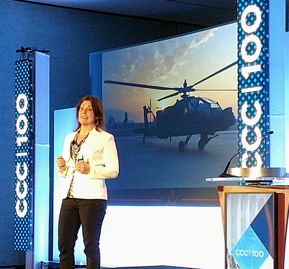 __SOTR__'s tweet image. Yesterday: @ABorderLife delivering #keynote for @USChamber #CCC100 (photo cred. @ToryLLucas)