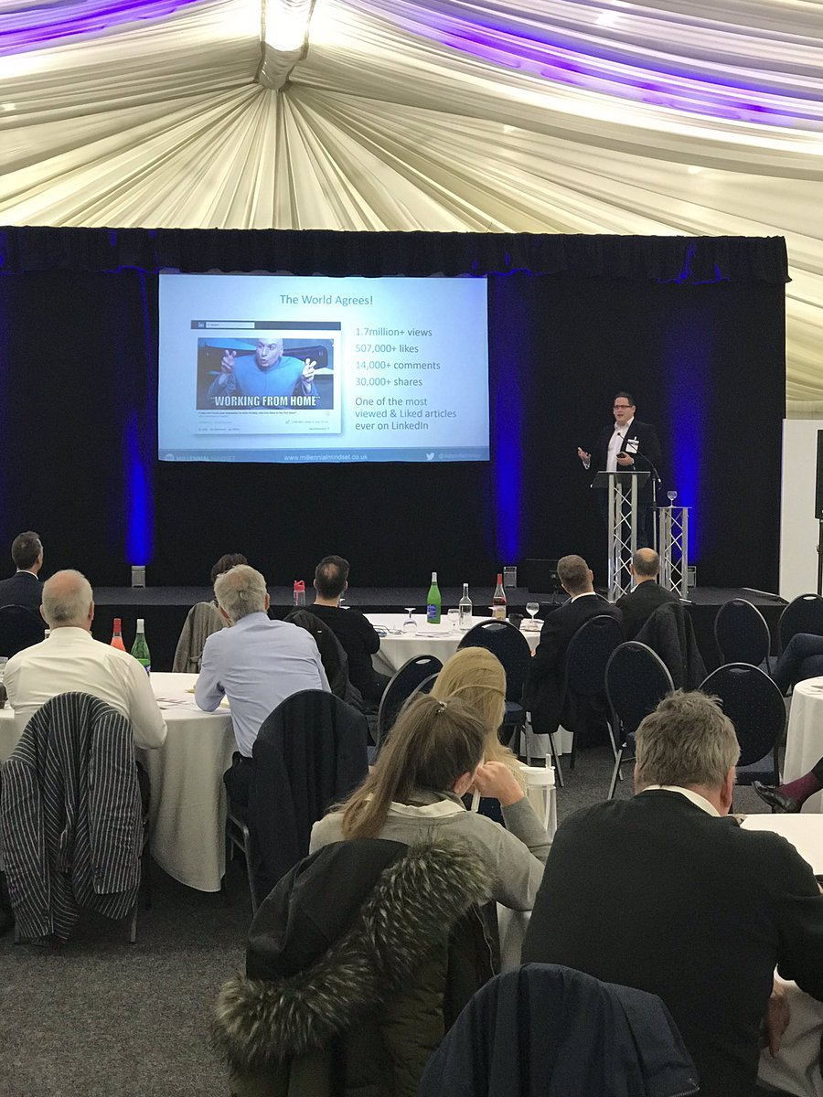 @AdamRethinks on Flexible working at the Exhibitor Masterclass. Flexible working doesn’t just mean working from home...