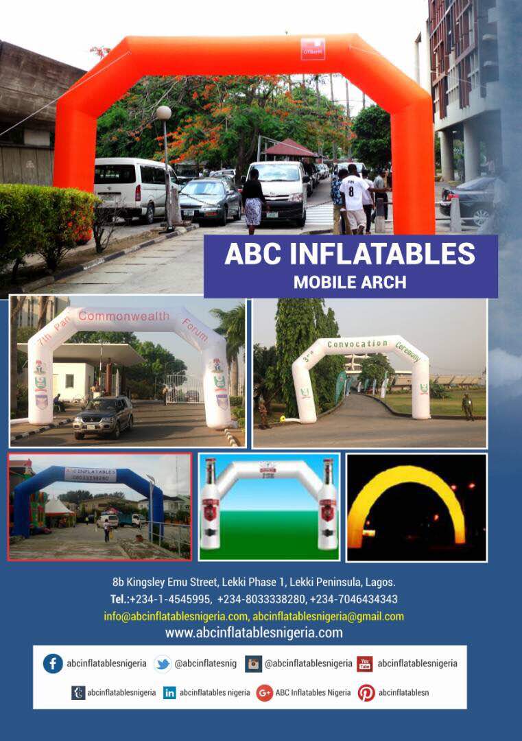 abcinflatesnig's tweet photo. Mobile arch can never go wrong for your businesses #Inflatablearch #MobileGame #WednesdayMotivation #wednesdaythoughts #blimps #Decoflags #Bannerflags #08033338380 #07046434343 https://t.co/ldhU2tX7Ms