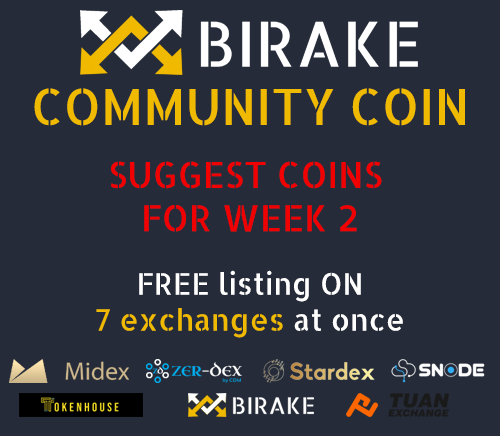 birakecom's tweet photo. #Birake FREE LISTING week 2! Top 10 most suggested coins will participate in our community coin contest! Suggest your favourite coin here https://t.co/fOcs41gdRJ https://t.co/4r6T0mu0g2
