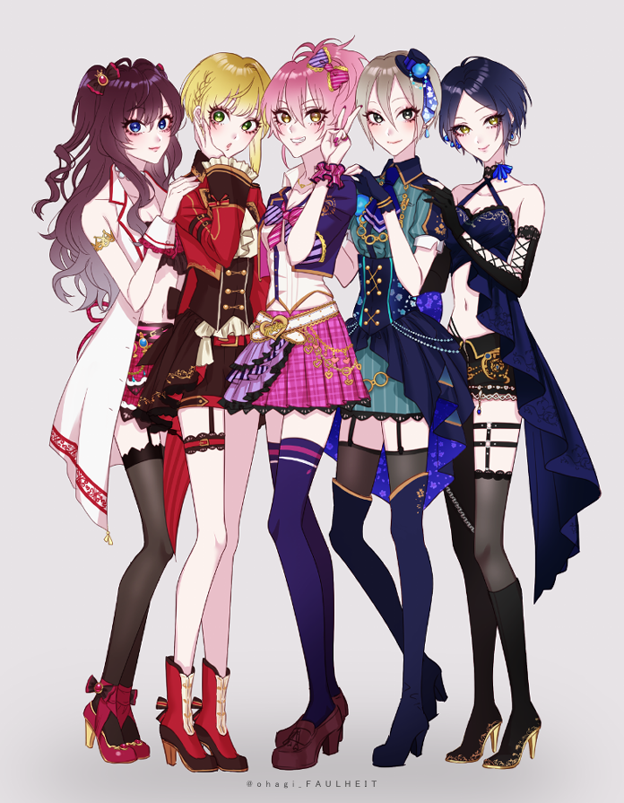速水奏 ,一ノ瀬志希 ,城ヶ崎美嘉 ,宮本フレデリカ ,塩見周子 「SSR? 」|おはぎのイラスト