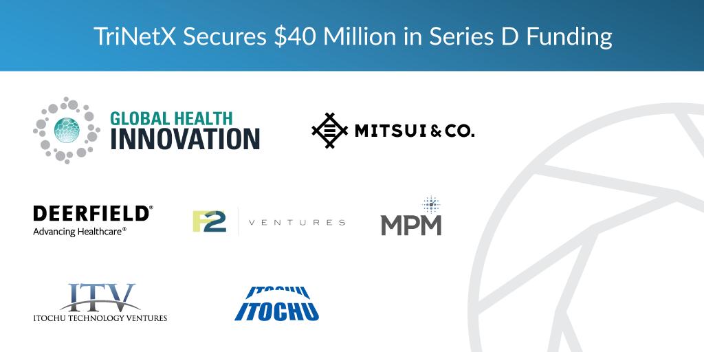 .@TriNetX, whose #realworlddata and analytics platform is used by researchers at top pharma, incl. @Sanofi, <a href="/Novartis/">Novartis</a>, <a href="/pfizer/">Pfizer Inc.</a>, secures $40M Series D to accelerate In’tl expansion &amp; #machinelearning, #AI capabilities. trinetx.com/seriesd/
