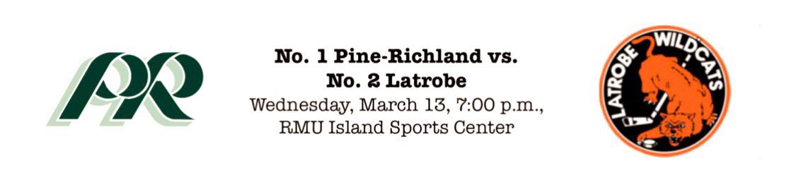 LatrobeIceCats's tweet photo. PLAYOFF GAMEDAY‼️
PENGUINS CUP SEMIFINALS🐧🏆
CLASH OF THE TITANS🔥👑

The IceCats get a REMATCH with Pine-Richland😈‼️
#PACKTHEISLAND

⏰: 7:00pm
📍: RMU Island Sports Center🌴

Stream it live on TribLive HSSN🎥 https://t.co/ArLY0502NG
