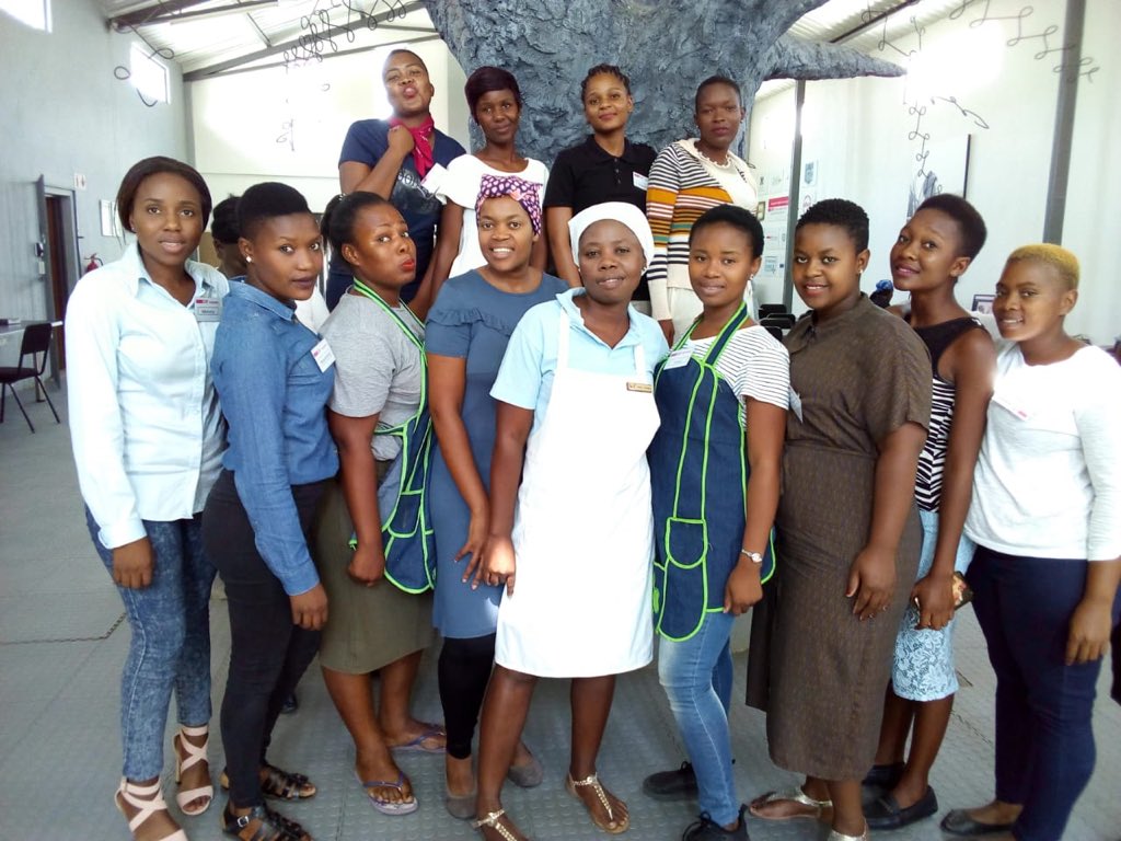 Kath_inSA's tweet photo. Hospitality class dressing the part! #TourismAcademy https://t.co/W2Txf09EU6