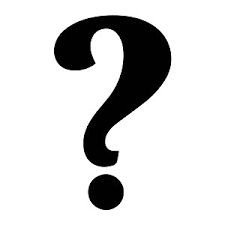 Image result for question mark black and white