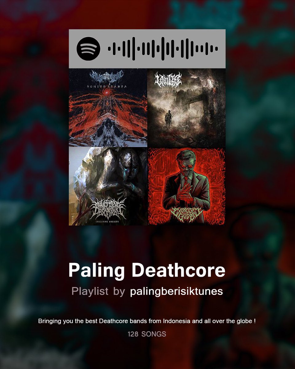 “ Schizo Stanza “ featured on #PalingDeathcore Spotify playlist.
Go check it out the playlist and stream those get bang on it🤘