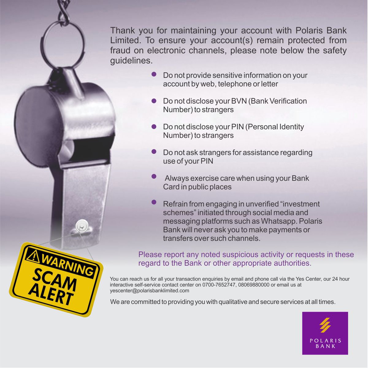 Polaris Bank Ltd. tweet media