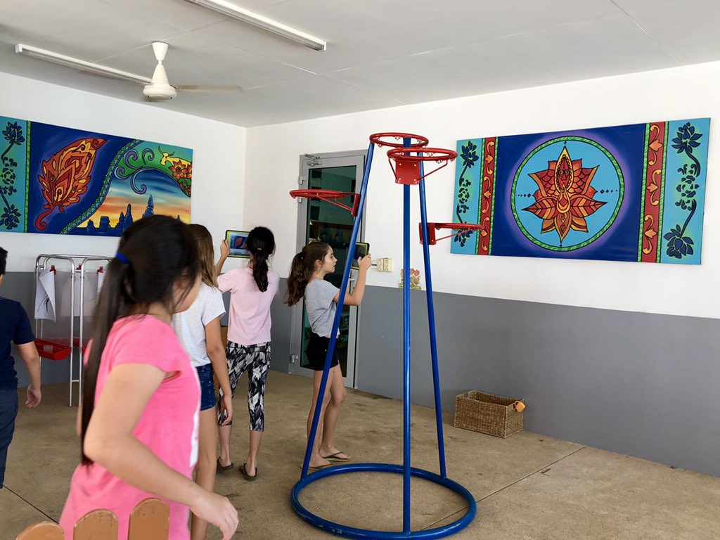 kpackteacher's tweet photo. We’re going on an art hunt, we’re going on a big one, we’re excited to find all the #art we can around @ISPPCambodia ‘OMG, art is actually everywhere!’ #hweo #pyp #culture #g4pyp https://t.co/Qsh1JynPUb