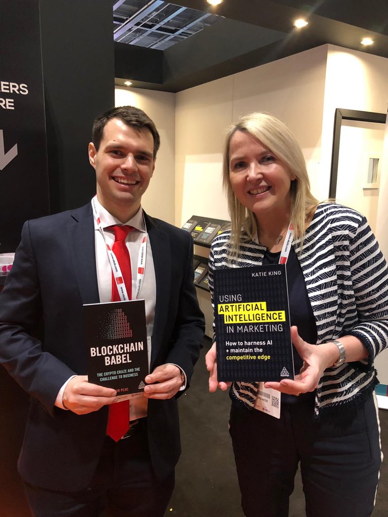 KoganPageBiz's tweet image. Authors @IgorPejic9 and @katieeking are at #SmartIoT today signing copies of their books - come by the Kogan Page stand and say hi!