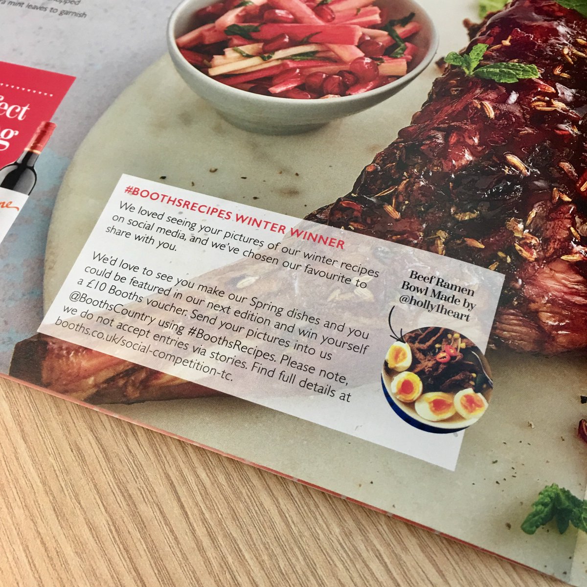BoothsCountry's tweet photo. Our FREE Spring mag will start to appear in your stores from today! Full of foodie inspiration, stories &amp; more - plus our #BoothsRecipes competition (t&amp;c apply>https://t.co/fu56TUeohx). Our Winter Winner is @Holly1heart - send us a DM with your postal address for your prize! 😋 https://t.co/d0ujZGCnBs