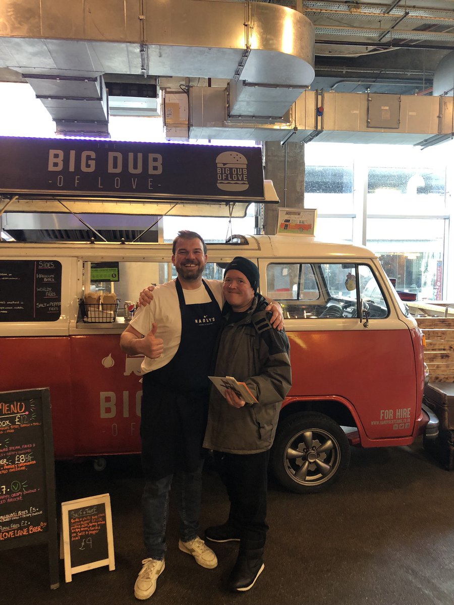 BigDubofLove's tweet photo. Our main man #Lee has been to see us today! @TrinityLeeds #trinitykitchen! Always a pleasure #lee! #leeinleeds #belikelee @BigDubofLove #bigdublunchbox #streetfood #leeds https://t.co/FAVl57eABE