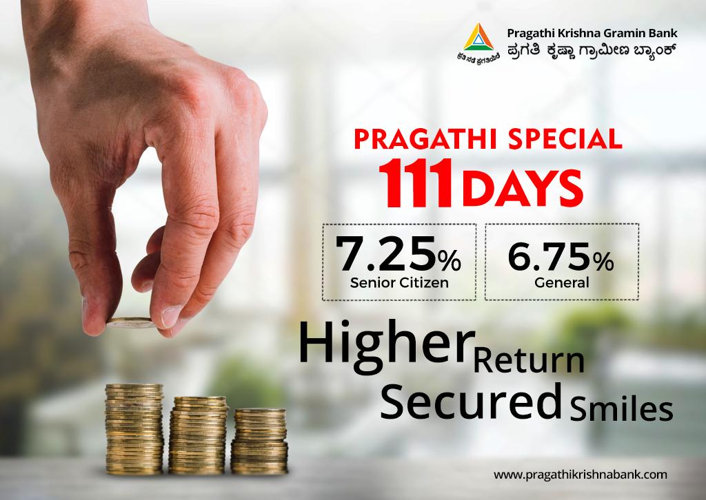 pkgbank's tweet photo. Higher Returns and Secured Smiles.
Pragathi Krishna Gramin Bank PRAGATHI SPECIAL.
For more details, visit https://t.co/1K9NoZtPcf
.
.
#pkgb #pragathikrishnagraminbank #pragathispecial #depositschemes #karnataka #bengaluru https://t.co/FFnpAbpiNA
