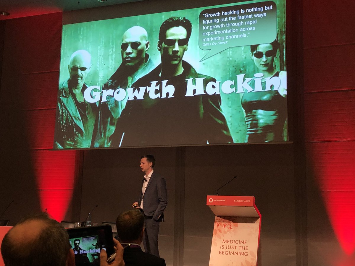 a_lrueda's tweet photo. Attending #EyeForPharma , Kasper Jerlang introduces us to growth hacking methology in Pharma. @LEOInnovation @DermaWorld @LEOPharmaEs #pharma https://t.co/nY5ZEuytXt