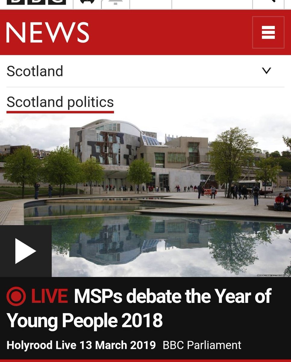 .@MareeToddMSP opens #YOYP2018 debate with a thank you to all the incredible young people who were the central voice and heart of the Year. ⭐ Watch live: bbc.in/2TDrjor