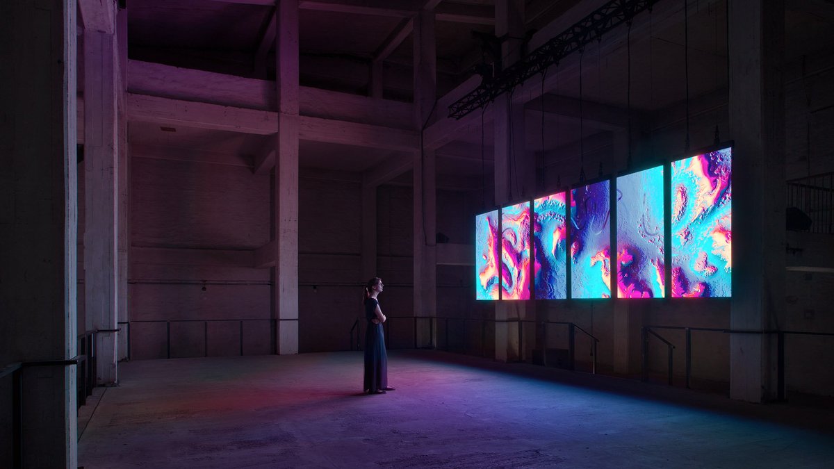 onformative's tweet image. We are excited to release our latest project Meandering River.
Real-time visuals and AI-composed sound to reinterpret the shifting movements of rivers to make change visible. 

onformative.com/work/meanderin…