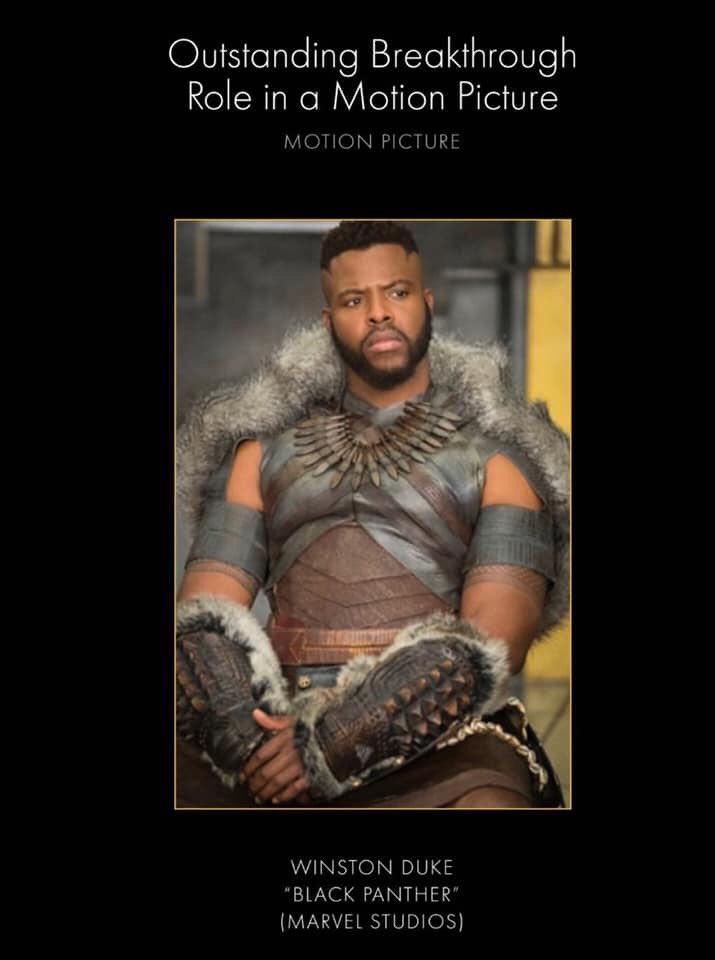 Y’all. @Winston_Duke has been nominated for 2 @NAACP @naacpimageawards! ✨🏆✨

Vote and signal boost so that we can spread the word and make sure that he wins by a landslide please.

Voting Link: vote.naacpimageawards.net/Vote 

Let’s GO! 🇹🇹🇹🇹🇹🇹

#i4TandT #BlackPanther #Mbaku