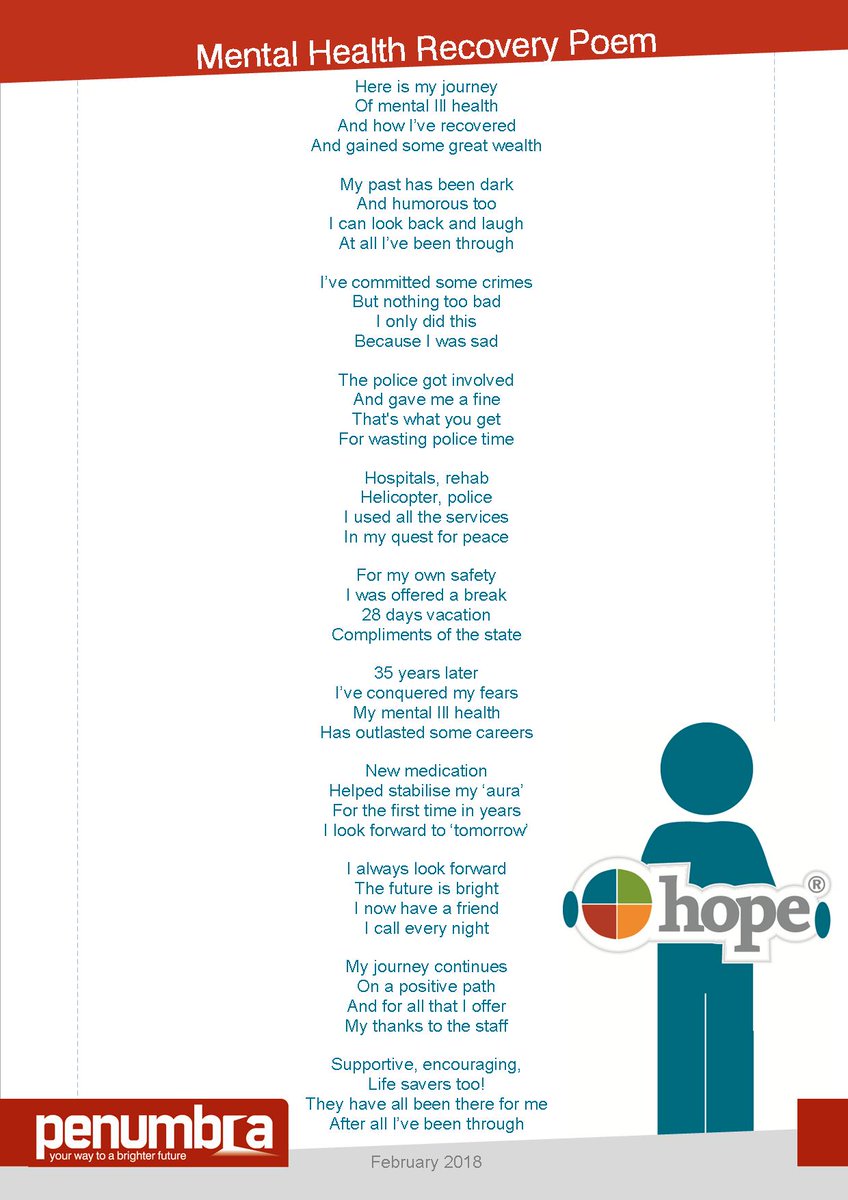 A supported person in the #Lanarkshire service has kindly given us permission to share their amazing #MentalHealth #Recovery #Poem #Poetry

Please read, RT, share, like &amp; any positive comments will be sent on to the person :) @FirstScotland <a href="/IanMWelsh/">Dr Ian Welsh OBE</a> @CarersWL <a href="/vaerenf/">Voluntary Action East Renfrewshire</a>