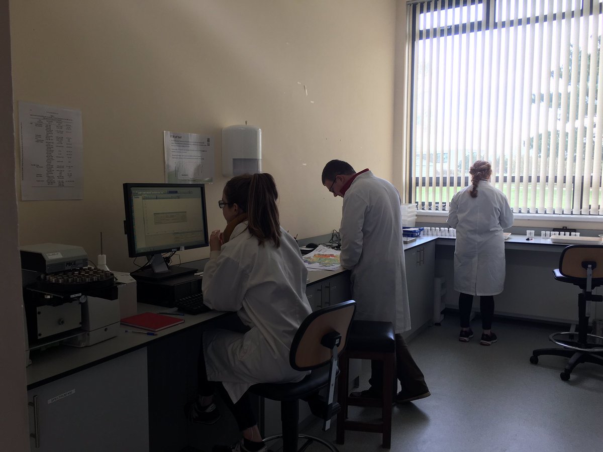 FenelonAnna's tweet photo. Exciting times in #teagascJC , Terra Soil in full swing, first run of soil spectroscopy samples underway @KarenDaly053, @TellusGSI https://t.co/0D7ocQEYUg