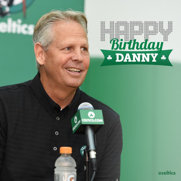 2× NBA Champion as a player.

NBA Champion as an executive.

Happy 60th birthday to Danny Ainge!  