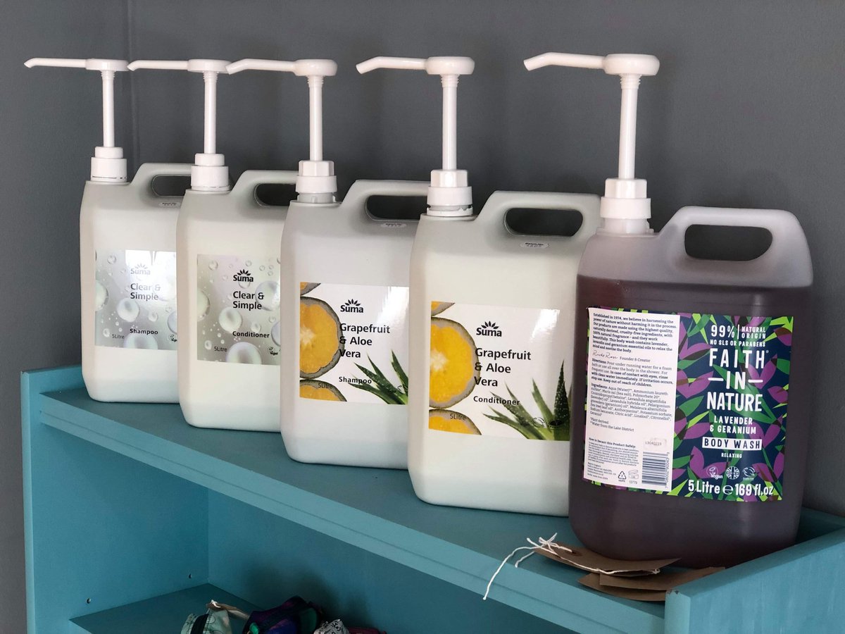 MutinyZero's tweet photo. Lots of reusable shampoo, conditioner and bodywash! All eco friendly and sustainable #zerowaste #ecoshampoo #faithinnature #ecofriendly #zerowasteshop #zerowaste #refill https://t.co/kc80btflam