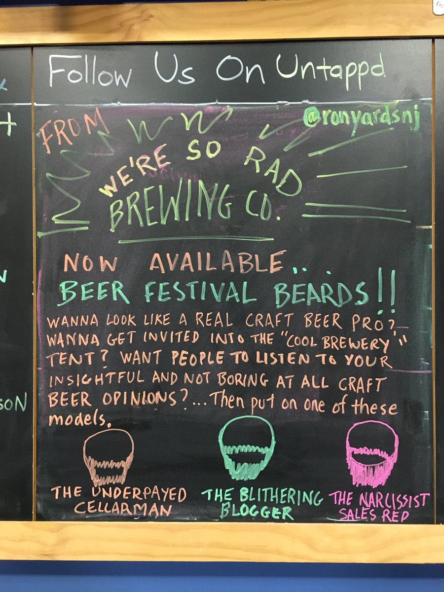 It’s festival season and @ronyardsnj is making sure you’re properly bearded for the festivities <a href="/ACBeerFest/">A.C. Beer & Music Fest</a> #SoRadBrewingCo