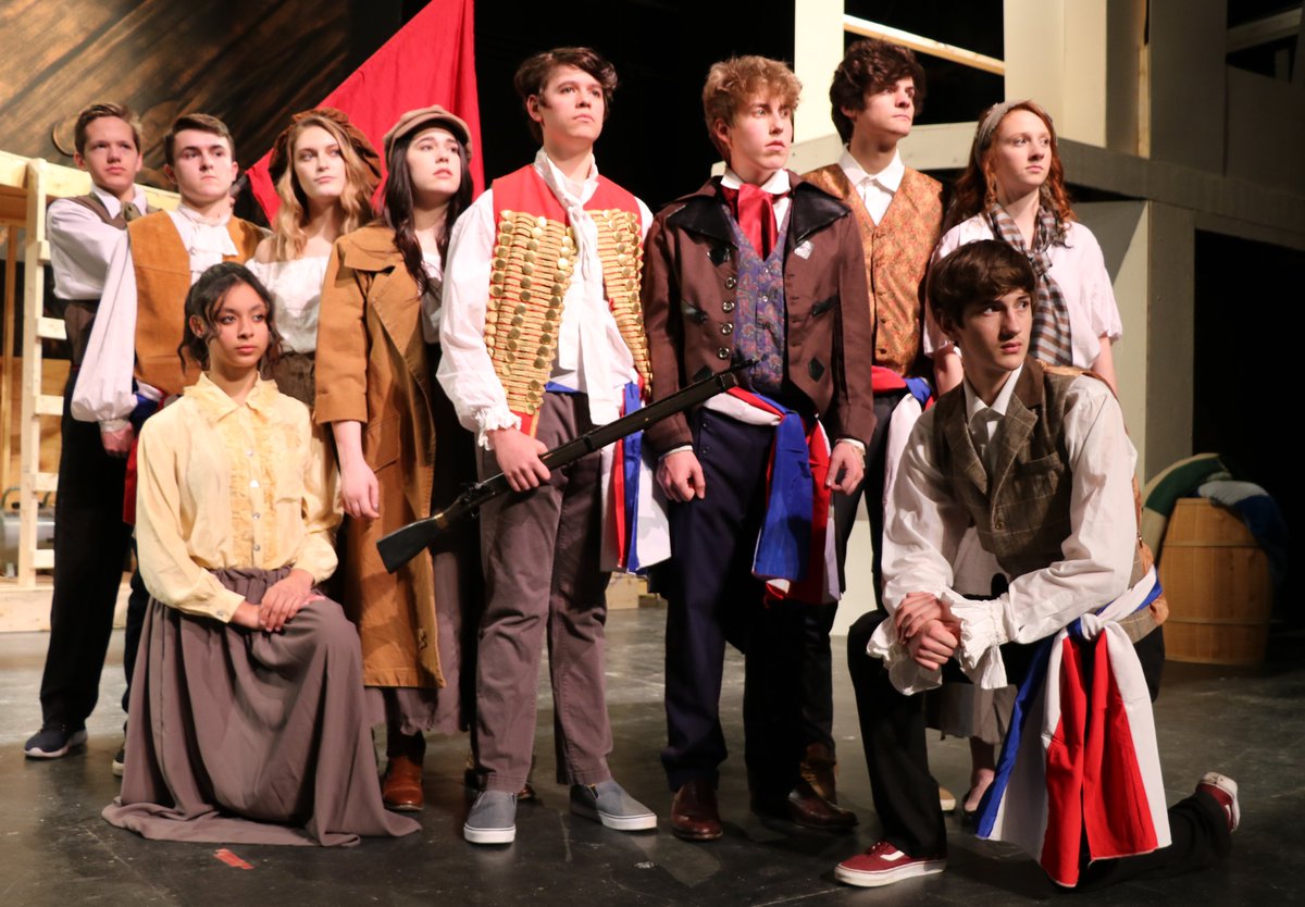 DallastownSD's tweet photo. Visit 19th century France as the High School presents Les Misérables. Tickets on sale now for 7:00 p.m., Thurs., April 11th; 7:00 p.m., Fri. Apr 12th; 2:00 p.m. and 7:00 p.m., Sat. Apr13th; and, 2:00 p.m. Sun., Apr 14th. To purchase tickets,
access: https://t.co/Okhv6L6Gbe https://t.co/AjWqXZnnbq